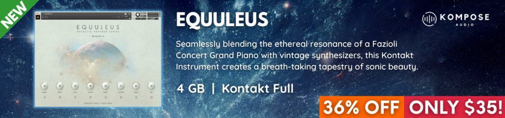 Equuleus by Kompose Audio homepage banner - save 36%