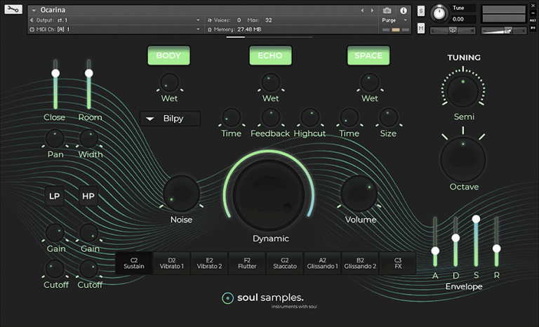 Ocarina by Soul Samples main gui