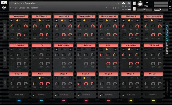 Rezonator effects GUI