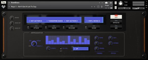 RootBass arp GUI
