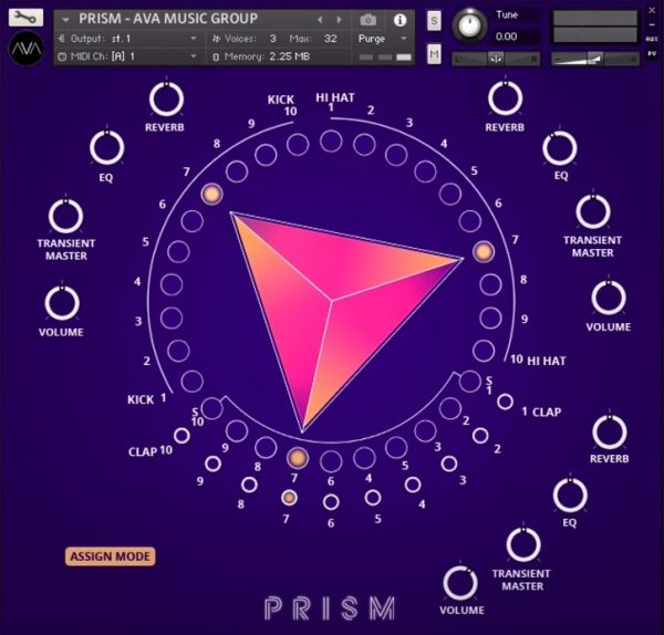 PRISM Modern Pop Drums by AVA Music Group