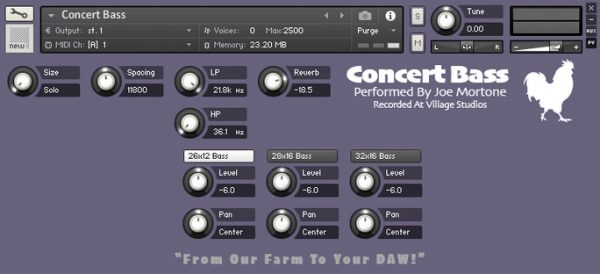 Drum Bundle Volume 1 Concert Bass GUI by Farm Samples