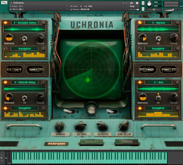 Uchronia by Have Audio main GUI