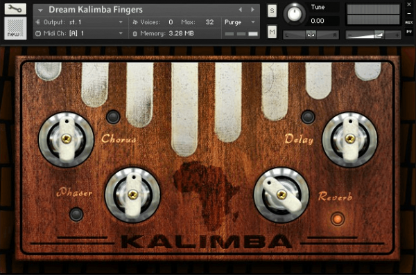 Dream Kalimba by Dream Audio Tools Main Gui