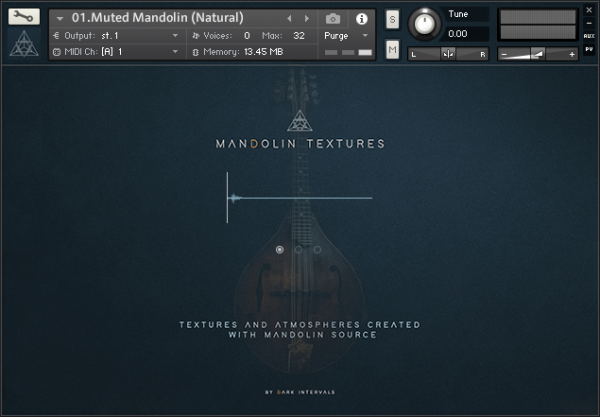 Mandolin Textures by Dark Intervals main gui