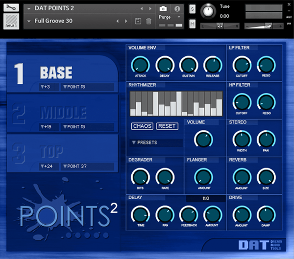 Points 2 by Dream Audio Tools main gui