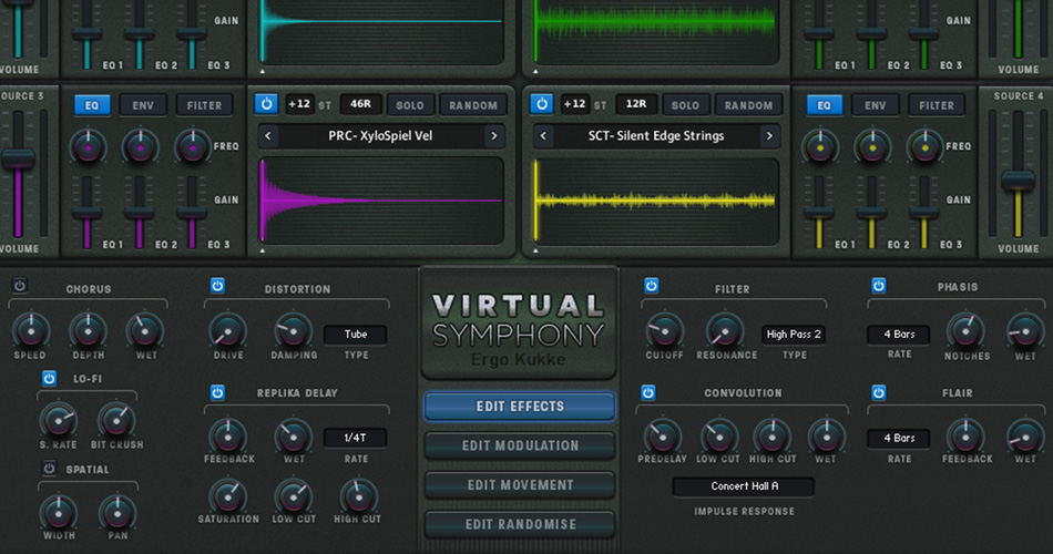 Virtual Symphony by Ergo Kukke Effects GUI