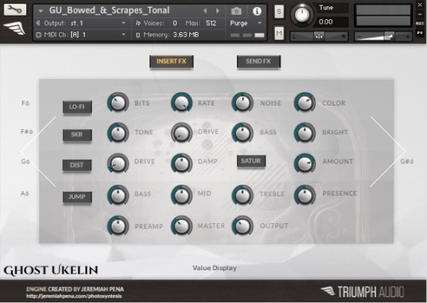 Ghost Ukelin by Triumph Audio FX GUI