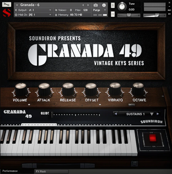 Granada 49 by Soundiron main GUI