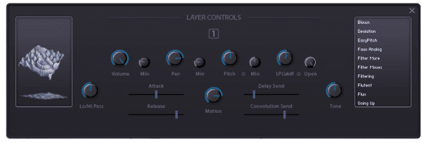 Blent 10 Ambient Fluctuations by Audiofier layers gui
