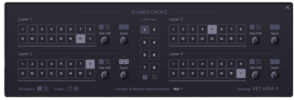 Blent 9 Tensionscapes by Audiofier sound choice gui