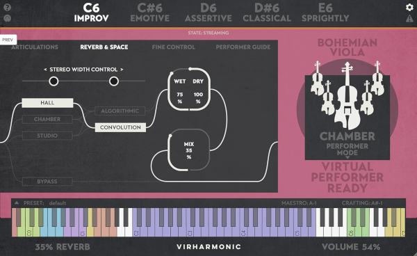 Bohemian Viola by Virharmonic advanced GUI