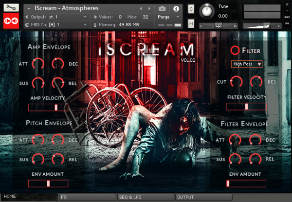iScream Volume 2 by Booraz Audio main gui