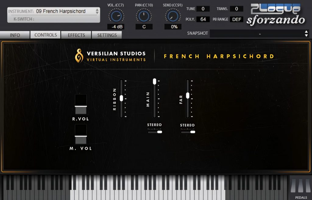 Classic Series Collection by Versilian Studios French Harpsichord GUI