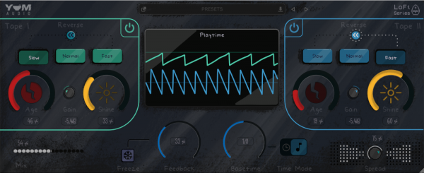 LoFi Playtime by Yum Audio main GUI