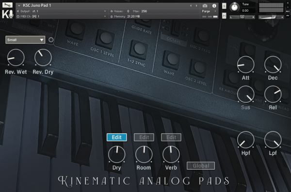 Kinematic Composer Cello by Kinematic pads GUI