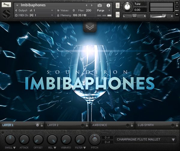 Imbibaphones by Soundiron main GUI