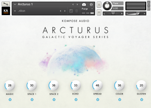 Arcturus by Kompose Audio main GUI