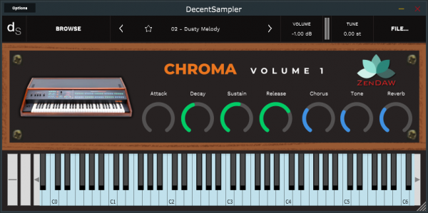 Chroma Volume 1 main GUI