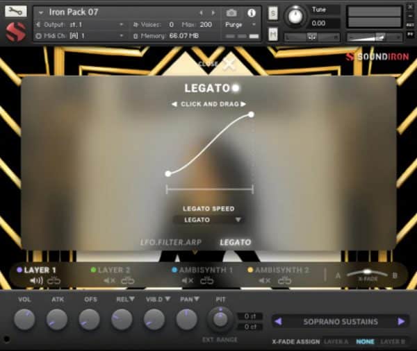 Iron Pack 7 Soprano legato GUI
