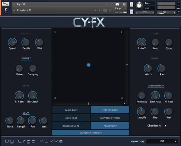 Cy-FX effects GUI