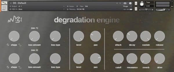 Degradation Engine GUI