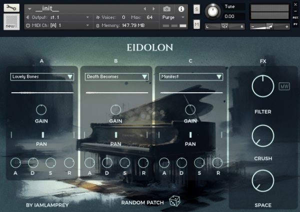 Eidolon main GUI