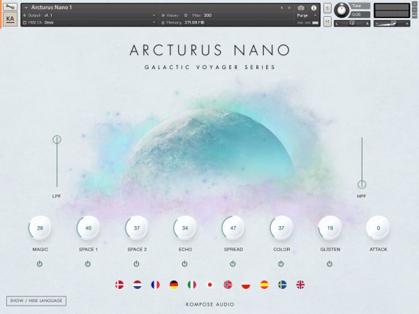 Arcturus Nano language GUI