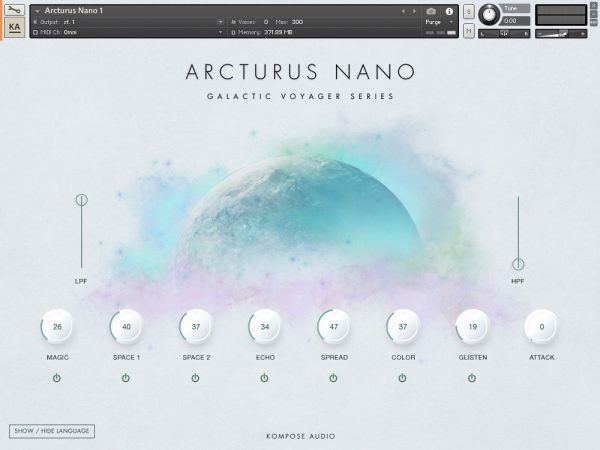 Arcturus Nano main GUI