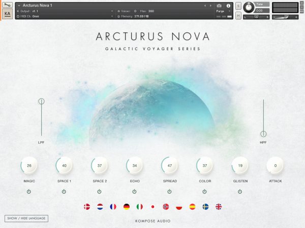 Arcturus Nova language GUI