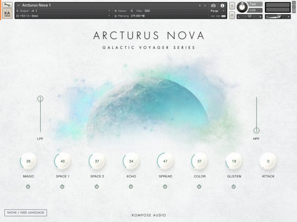 Arcturus Nova main GUI