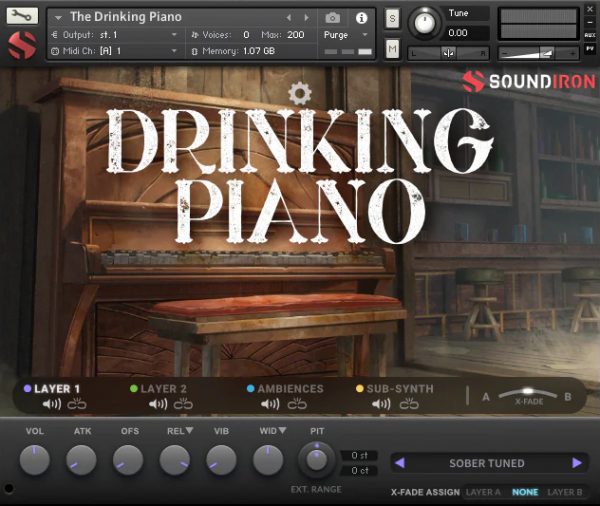 Drinking Piano main GUI