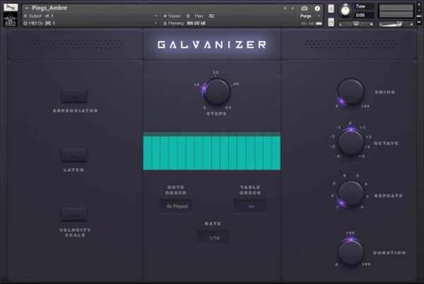 Galvanizer advanced GUI