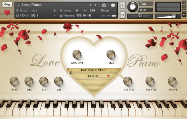 LOVE Piano main GUI