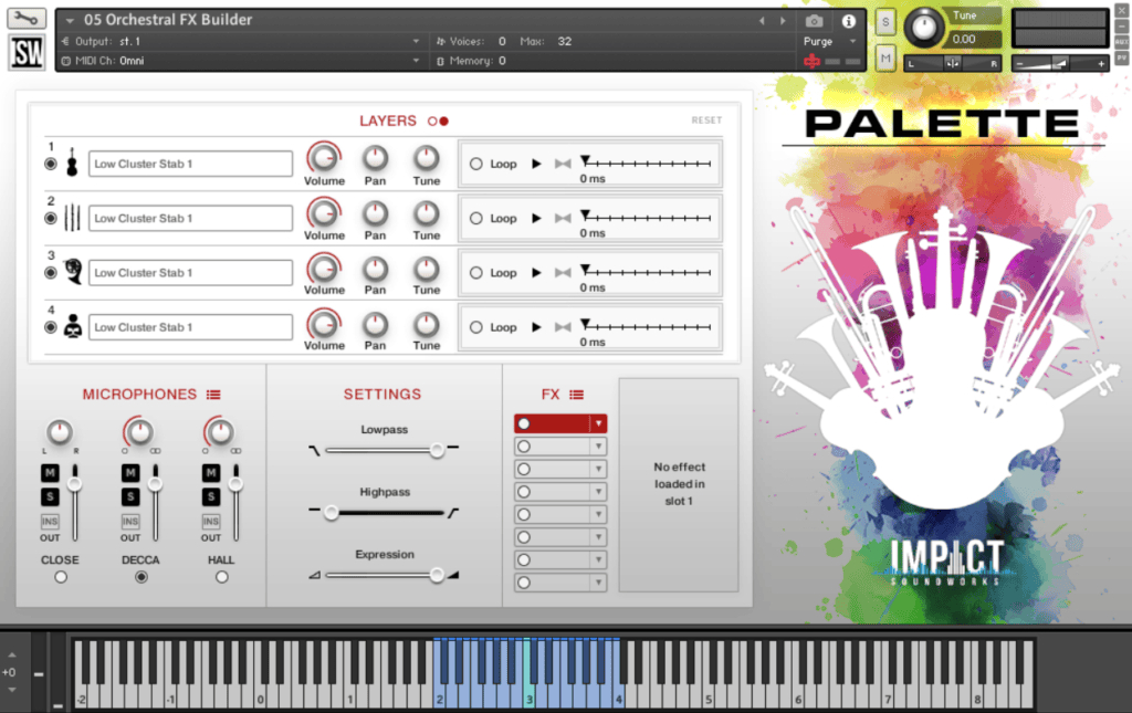 Palette Orchestra Complete FX GUI