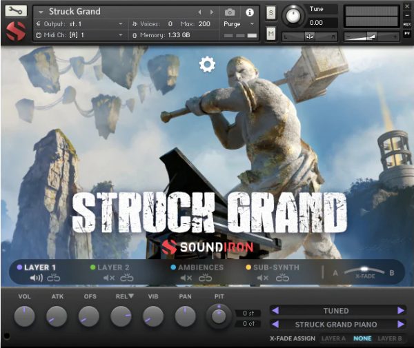 Struck Grand main GUI