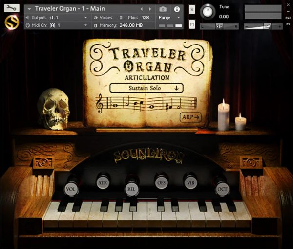 Traveler Organ main GUI