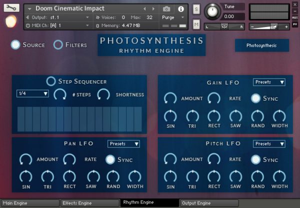 Doom rhythm GUI