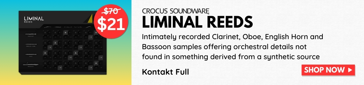 Liminal Reeds by Crocus Soundware weekly deal banner