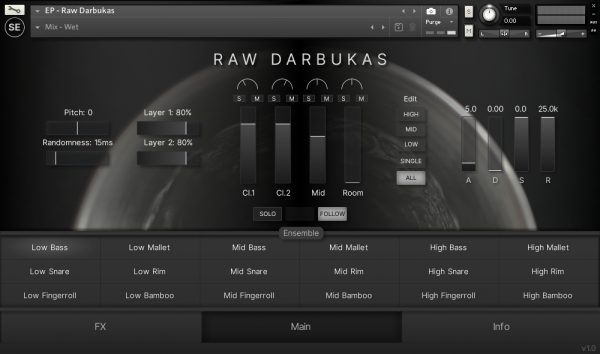 Raw Darbukas Main GUI