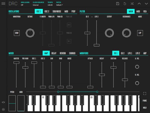 DRC Polyphonic Synthesizer by Imaginando