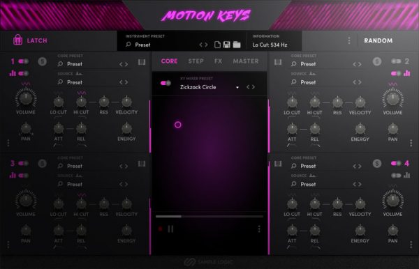 Motion Keys by Sample Logic