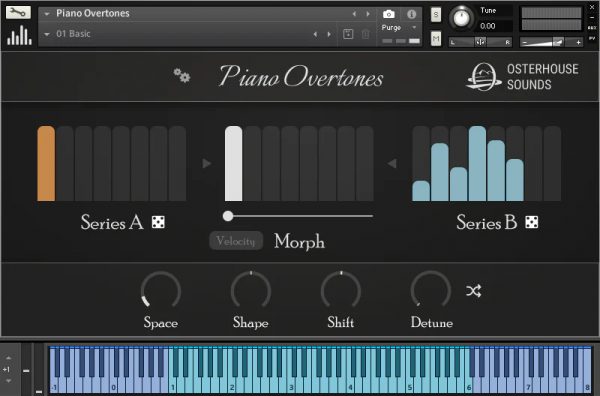 Piano Overtones GUI