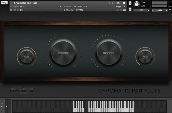 Chromatic Pan Flute GUI