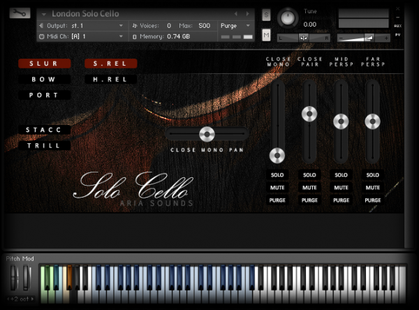 LSS Solo Cello GUI