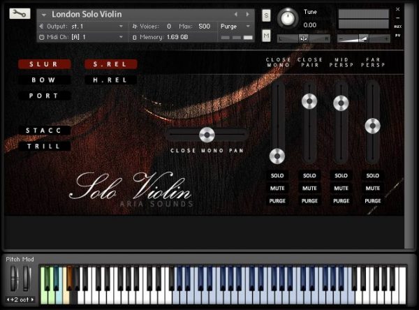 LSS Solo Violin GUI