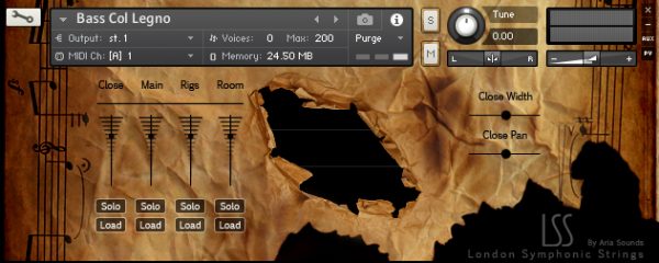 London Symphonic Strings GUI