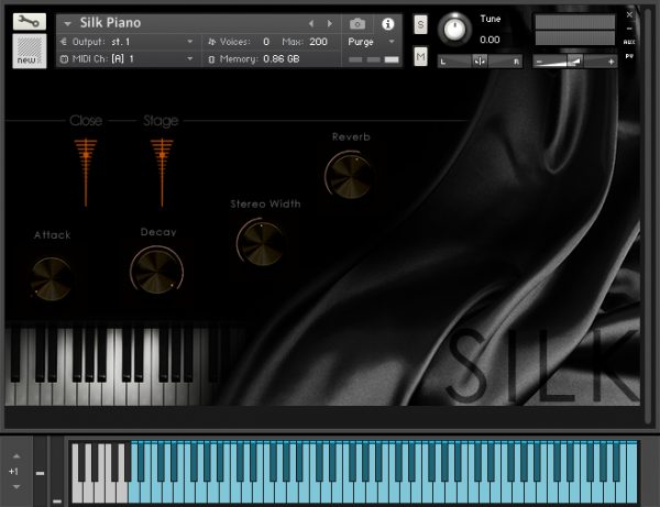 Silk Piano GUI