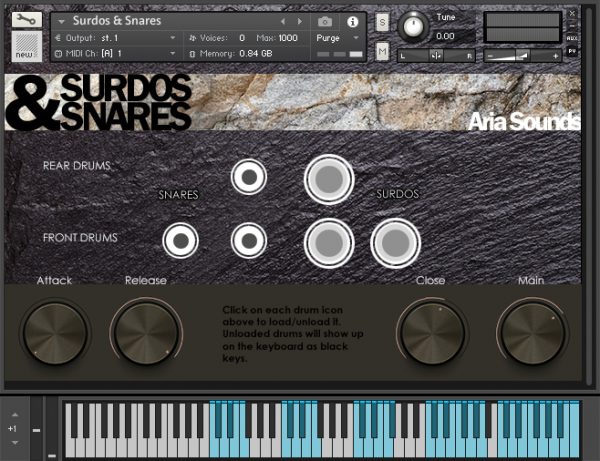 Surdos and Snares GUI