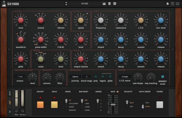 SX1000 ARP GUI